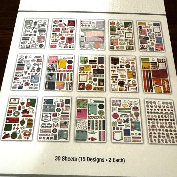 Agenda 52 Sticker Book All Seasons Foiled 892 Pieces Planner Scrapbook - Picture 4 of 4